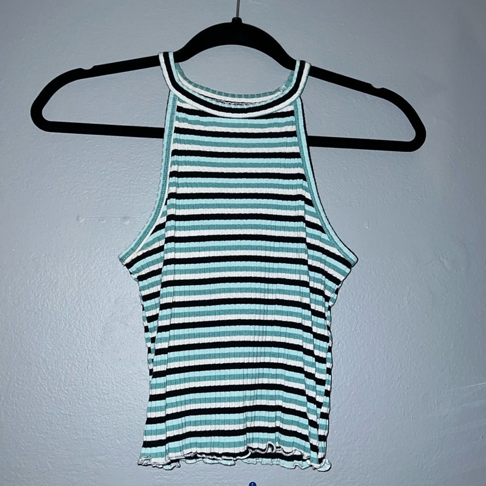 Mudd Ribbed Halter Tank